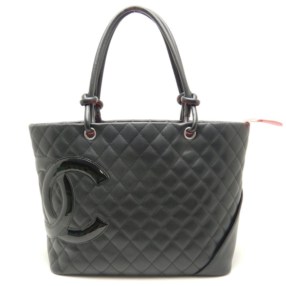Chanel Tote Bag Cambon Line Calf Black